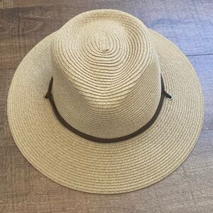 Furtalk Panama Fedora Sun Hat Boho Wide Brim Beachy Vacation Adjustable OSFM